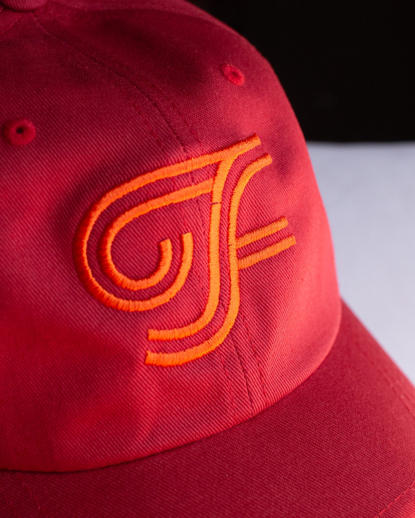 Fieldschool Logo Dad Hat in Deep Red