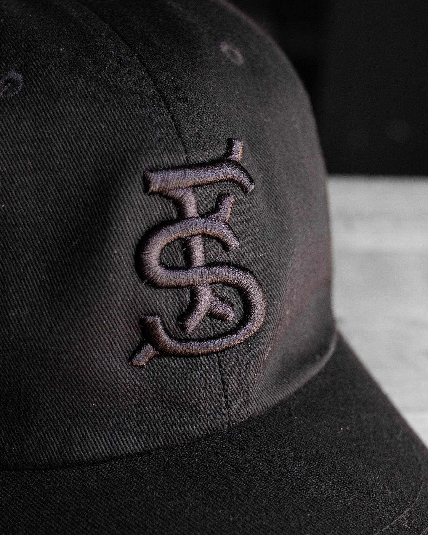 Fieldschool Monogram Dad Hat in Black