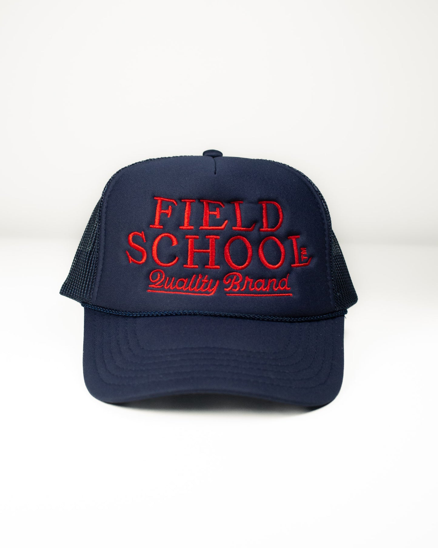 Fieldschool Quality Brand Navy Trucker Hat