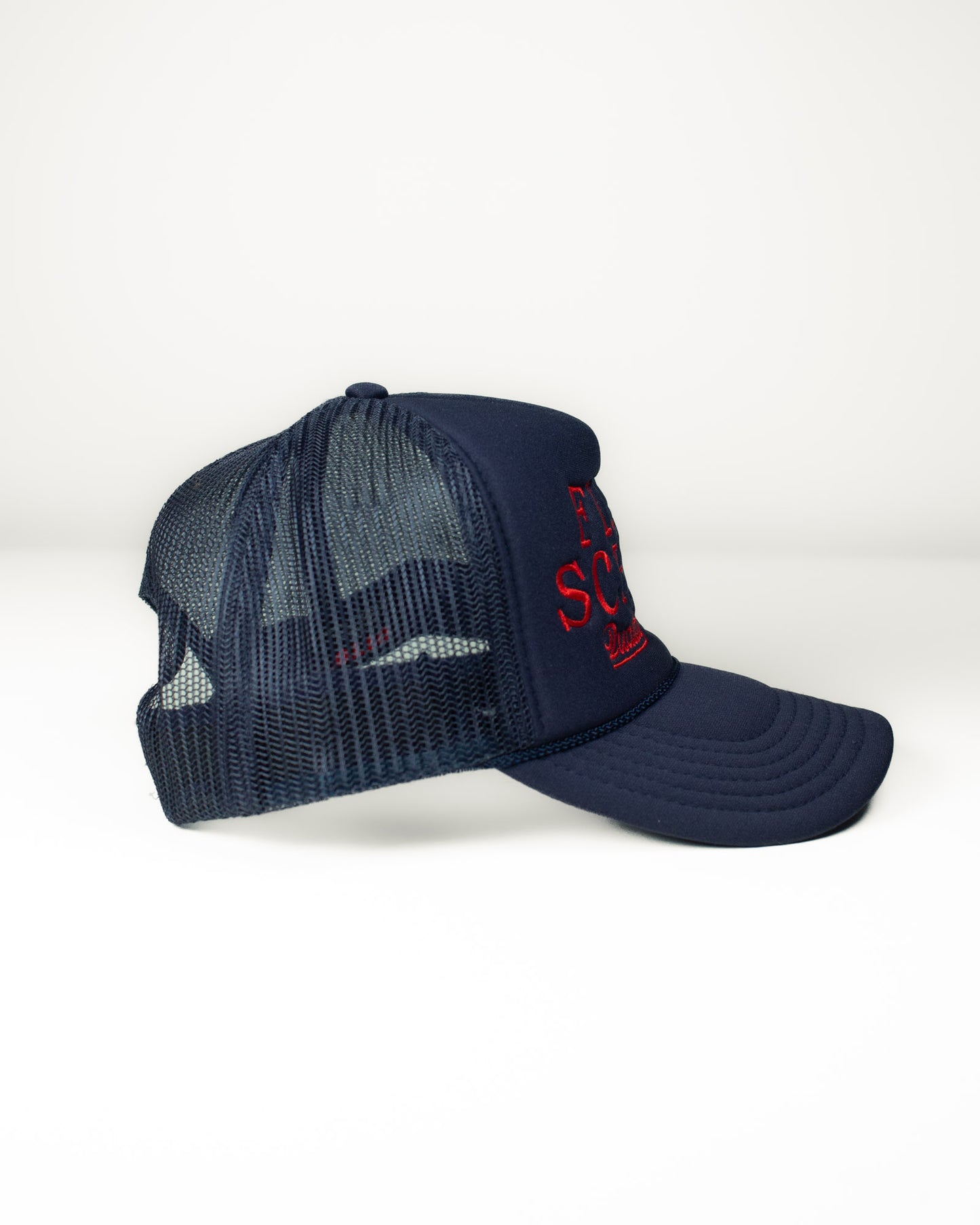 Fieldschool Quality Brand Navy Trucker Hat