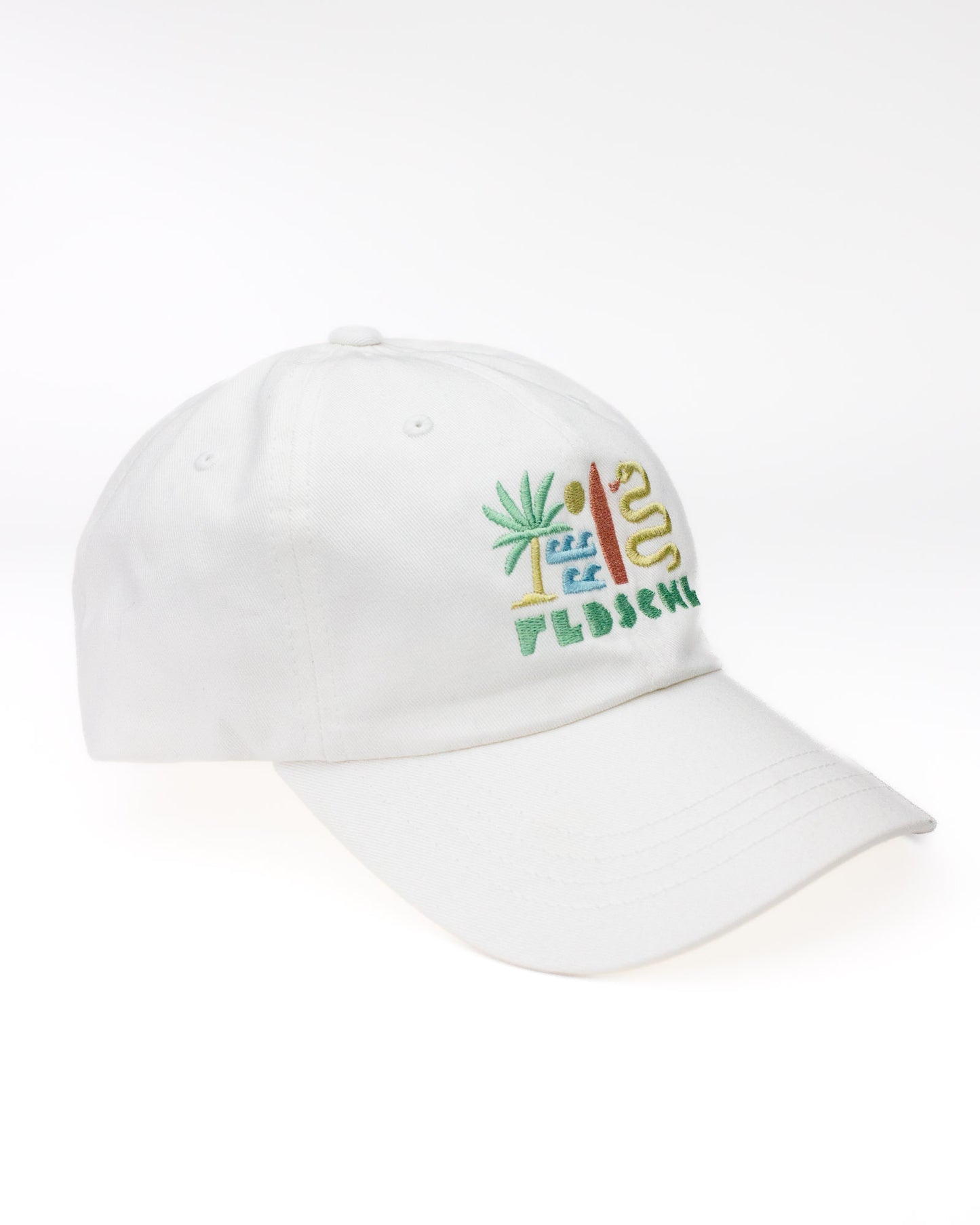 Surf and Snake White Dad Hat