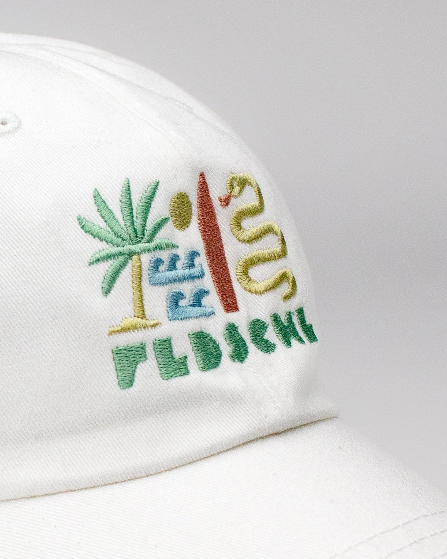 Surf and Snake White Dad Hat
