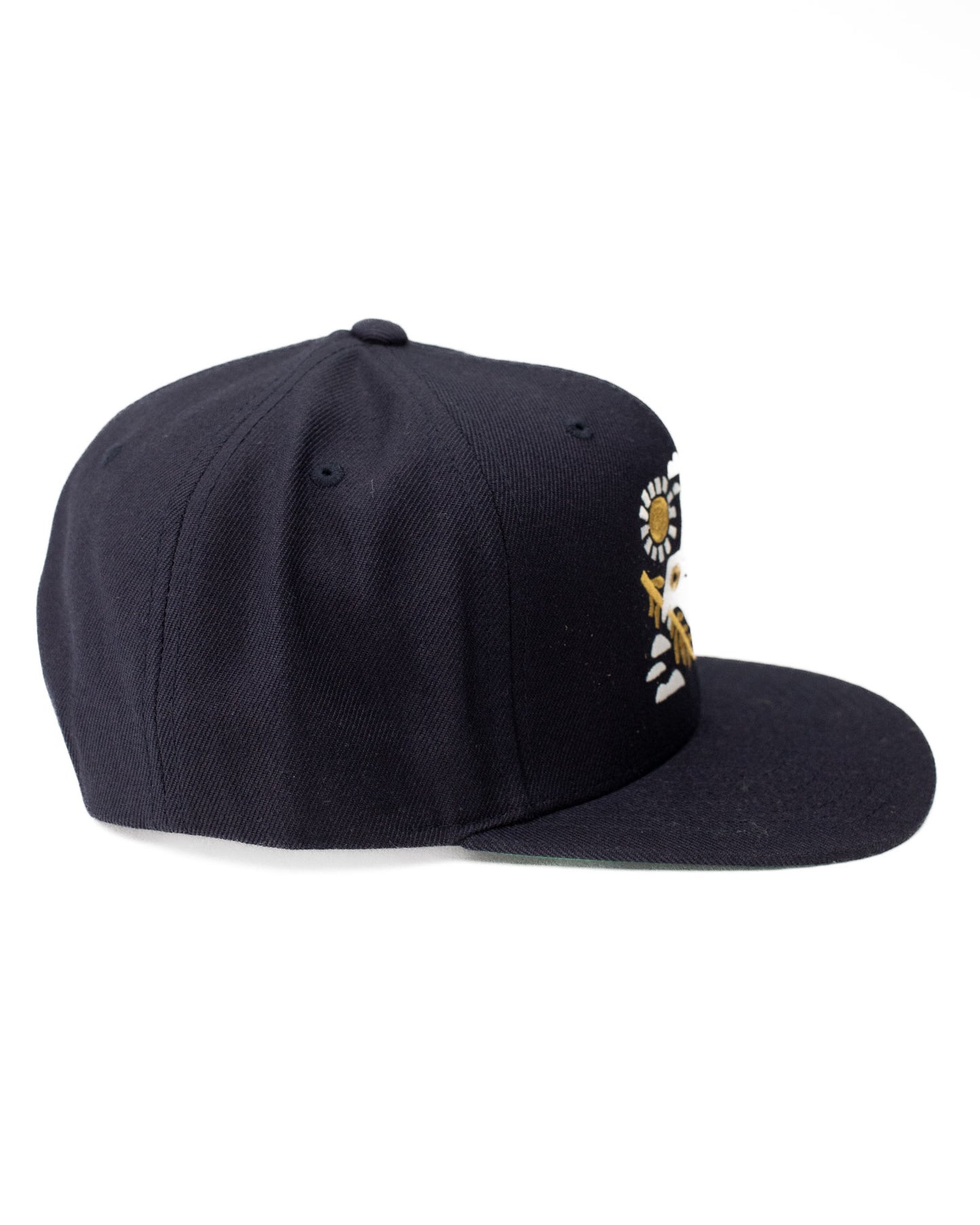 Peace Snapback Hat in Navy