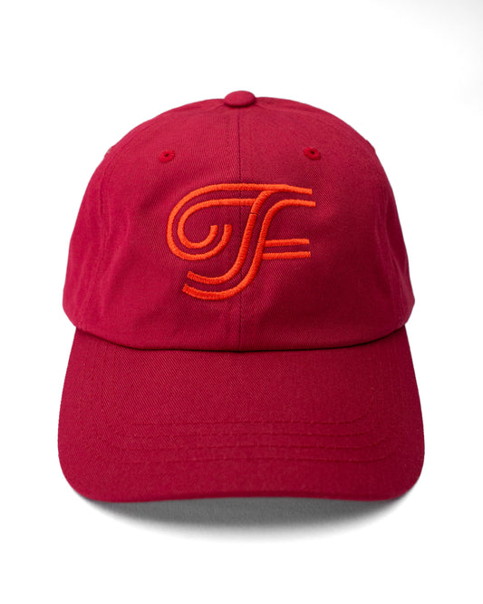 Fieldschool Logo Dad Hat in Deep Red