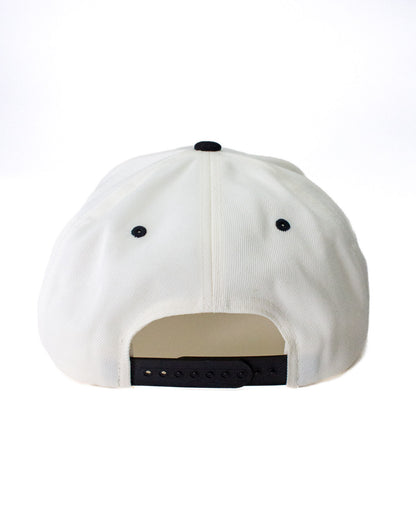 Lucky Rabbit Snapback Hat in Cream and Black