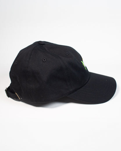 Dove and Branch Dad Hat in Black