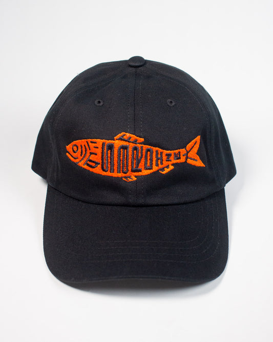Sardine Dad Hat in Black