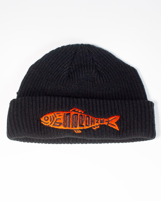 Sardine Fisherman Beanie in Black