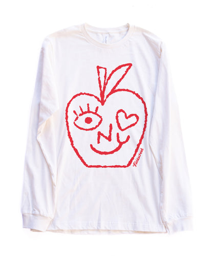 Big Apple Face Long Sleeve Tee
