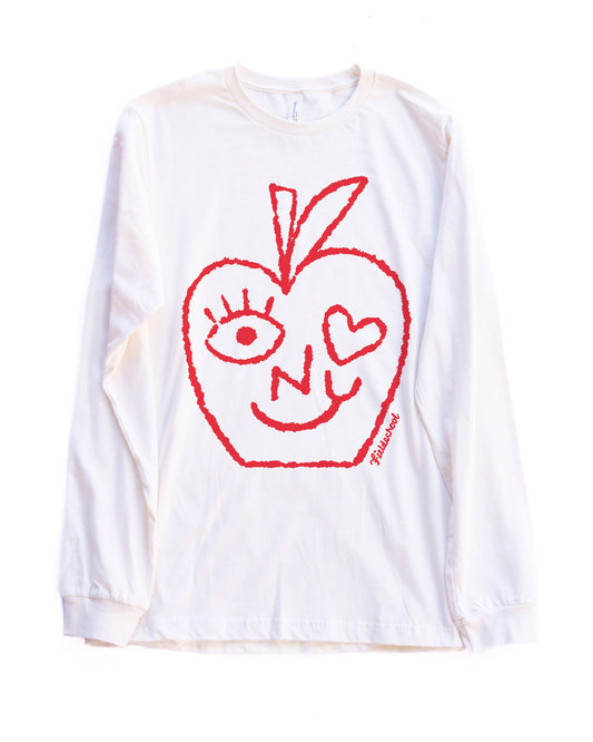 Big Apple Face Long Sleeve Tee