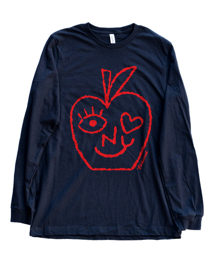 Big Apple Face Long Sleeve Tee