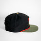 Desert Snake Cap in Black, Green and Red