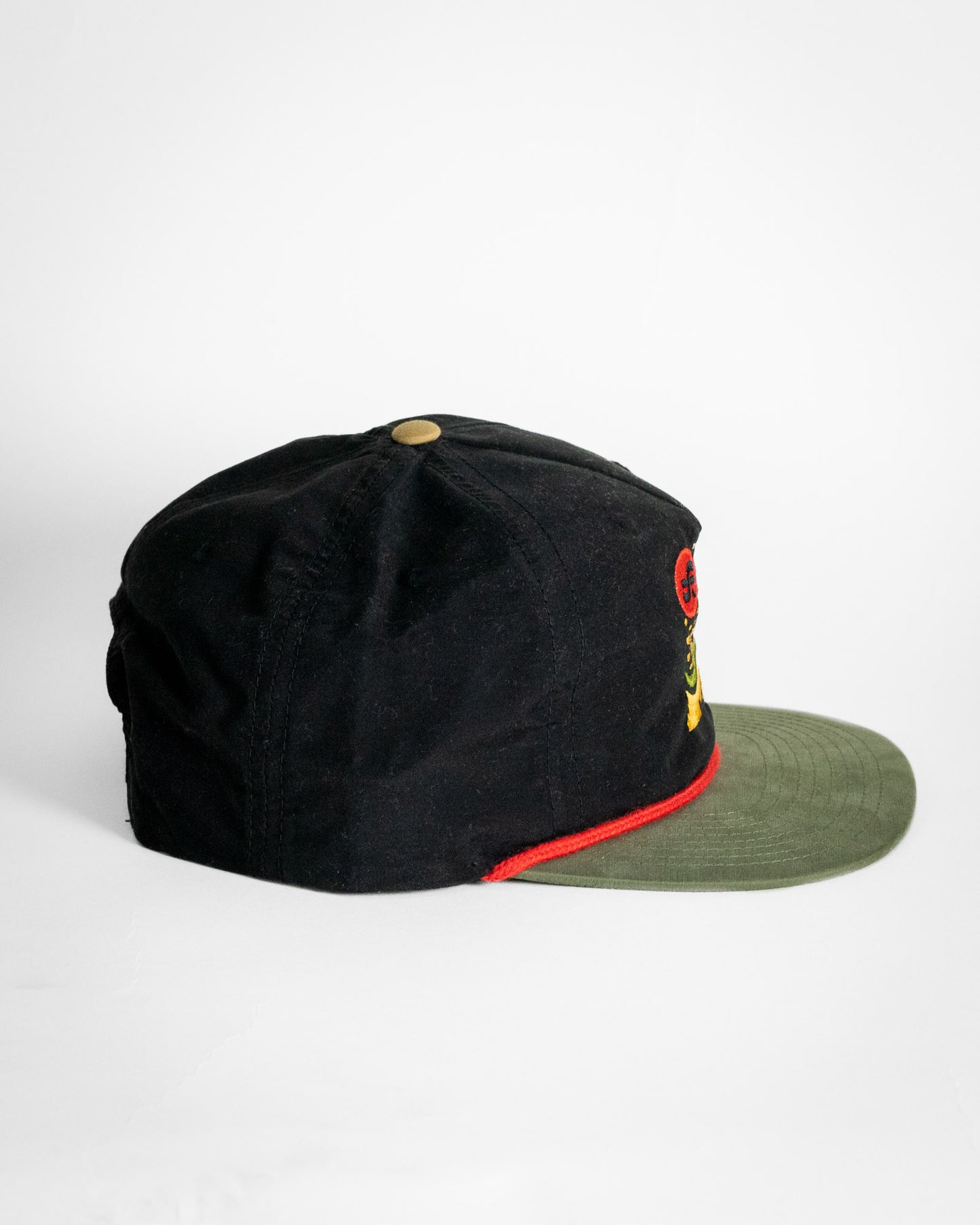 Desert Snake Cap in Black, Green and Red