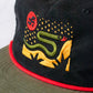 Desert Snake Cap in Black, Green and Red