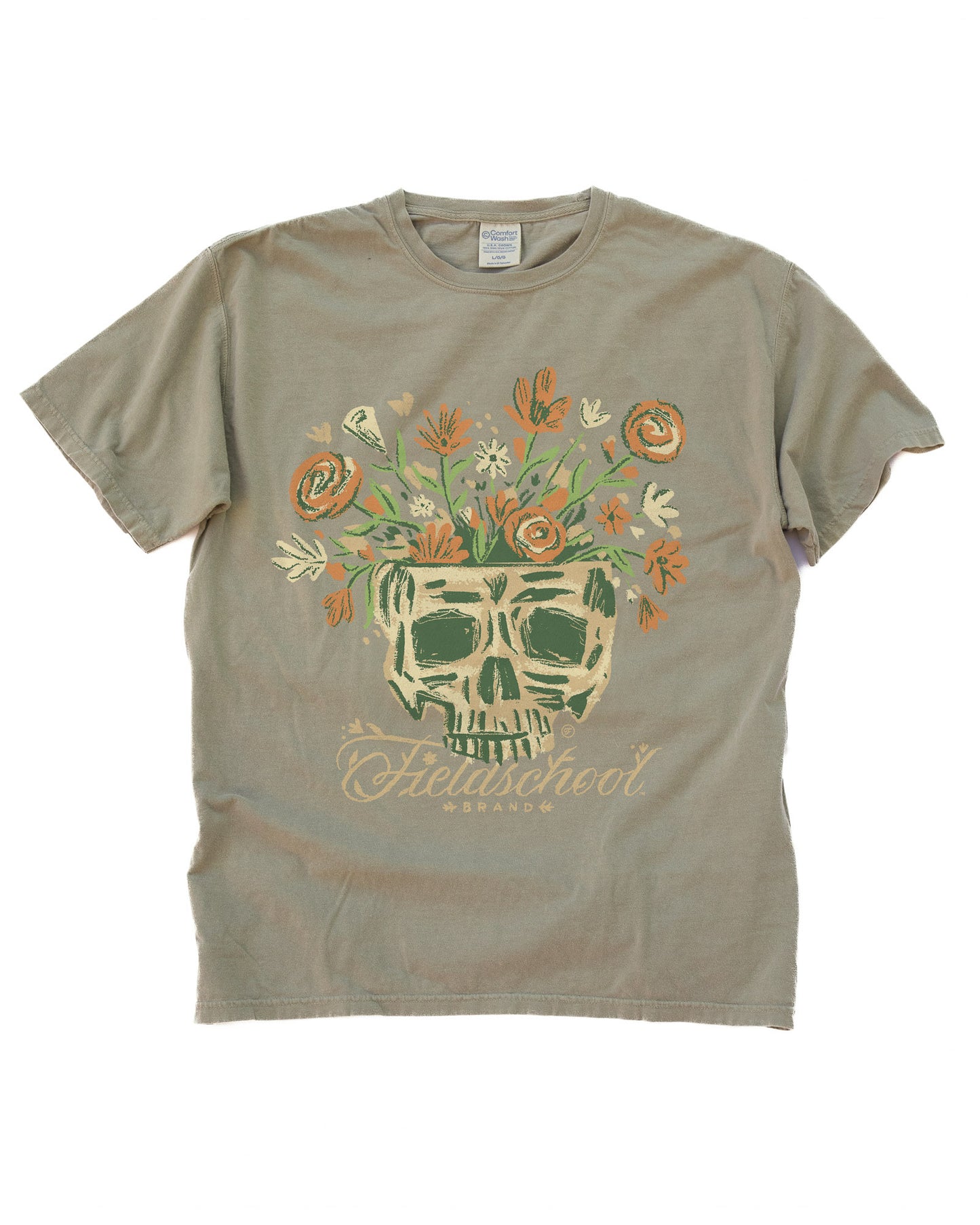 Skull and Flowers Tee