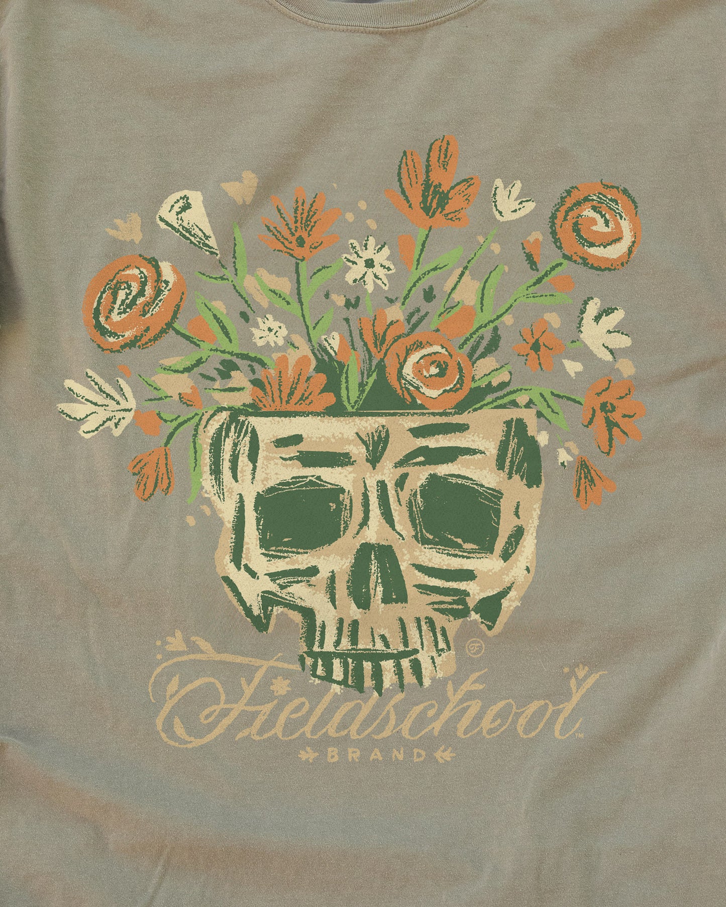 Skull and Flowers Tee