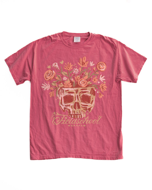 Skull and Flowers Tee