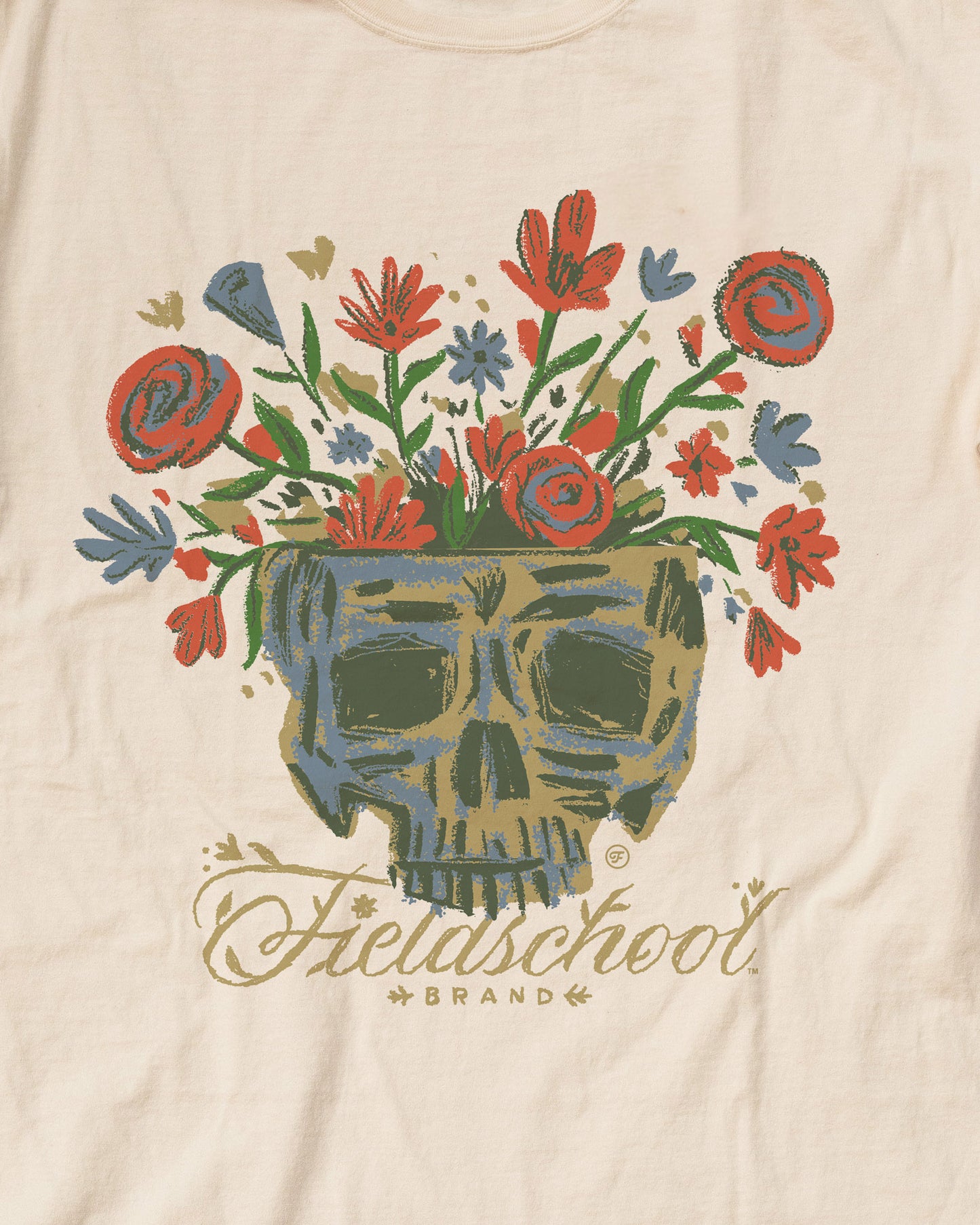 Skull and Flowers Tee