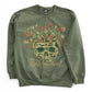 Skull and Flowers Crewneck