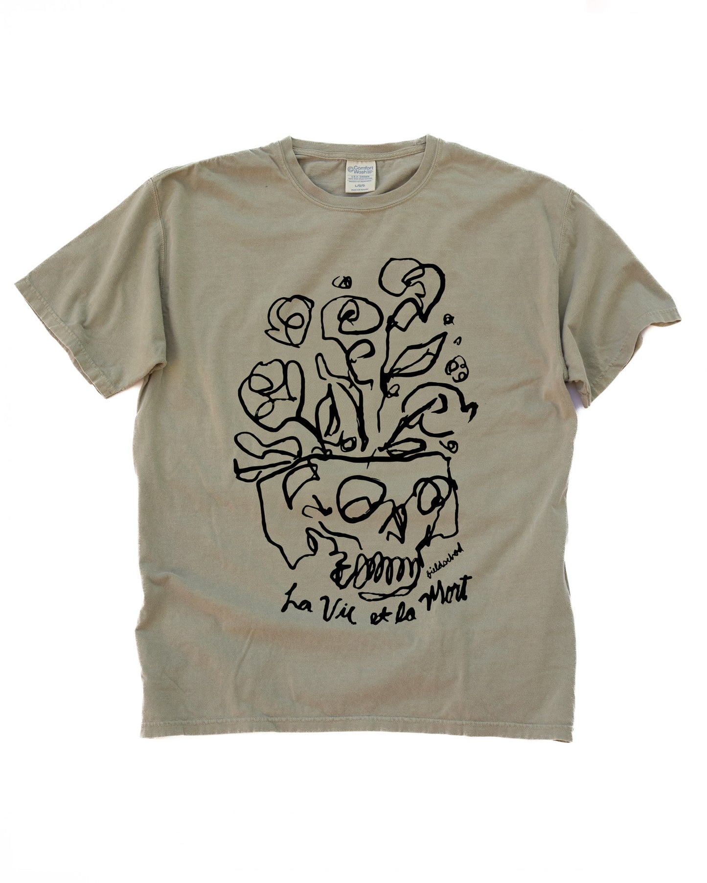 Life and Death (French) Tee