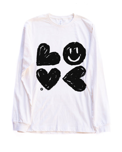 Love Repeated Long Sleeve Tee