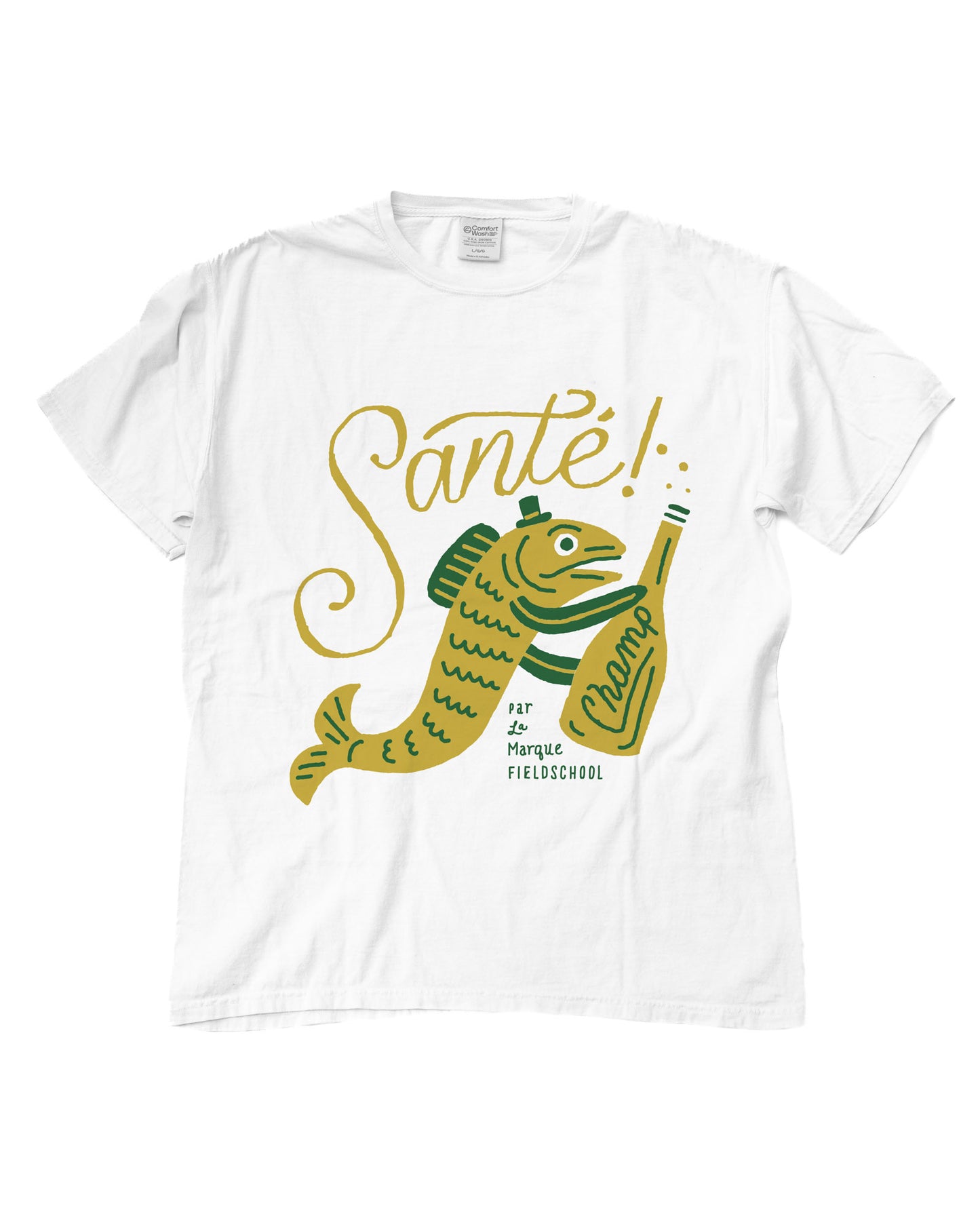Santé! Champagne Fish Tee