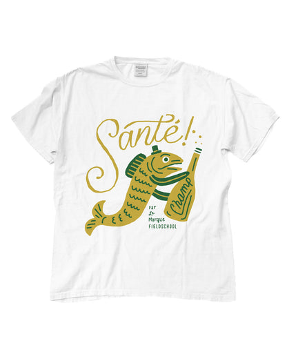 Santé! Champagne Fish Tee