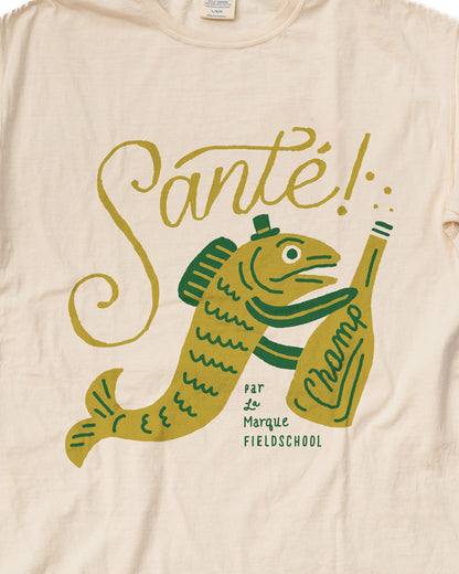 Santé! Champagne Fish Tee