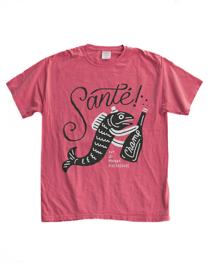 Santé! Champagne Fish Tee