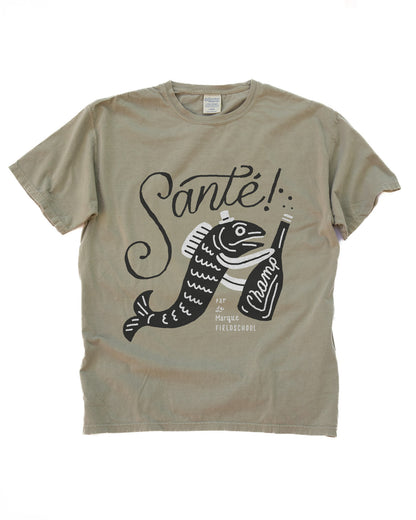 Santé! Champagne Fish Tee