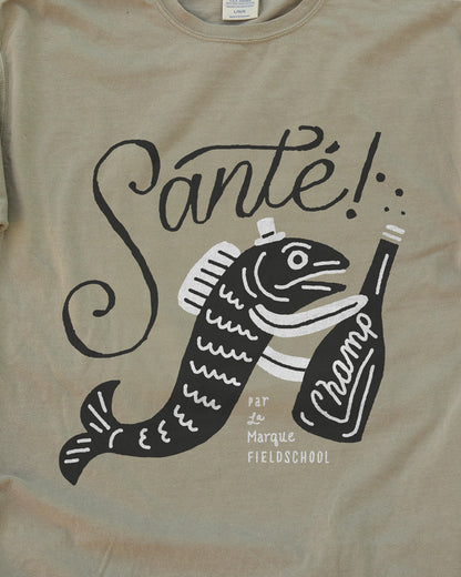 Santé! Champagne Fish Tee