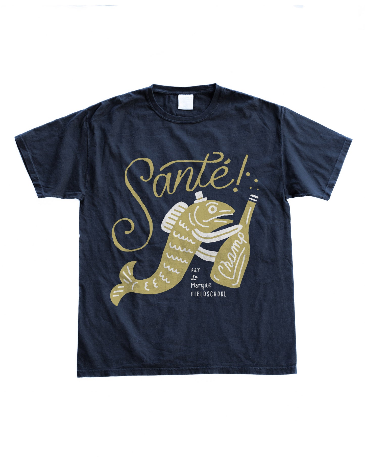 Santé! Champagne Fish Tee