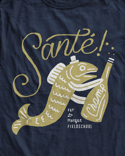 Santé! Champagne Fish Tee