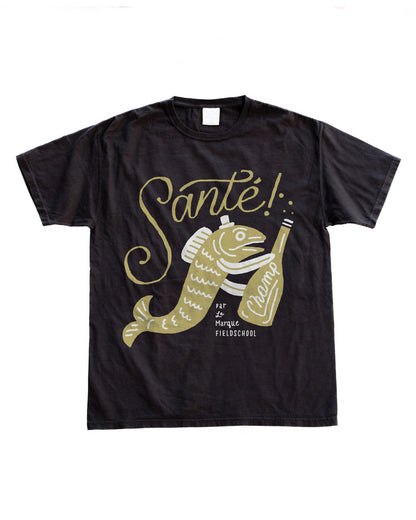 Santé! Champagne Fish Tee