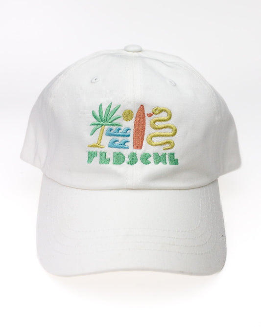 Surf and Snake White Dad Hat
