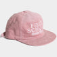 Fieldschool Quality Brand Cap in Pink Corduroy