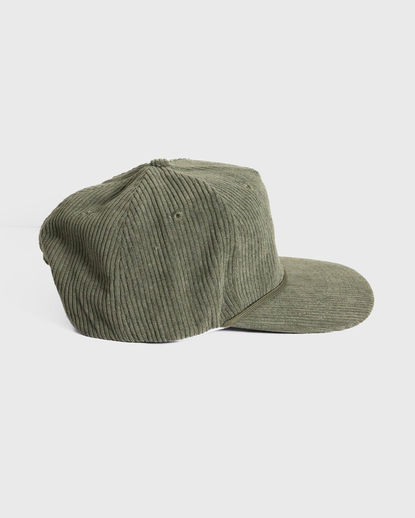 Texas Fox Cap in Green Corduroy