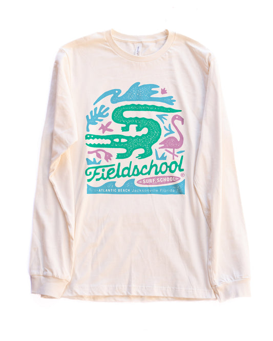 Fieldschool Surf School Long Sleeve Tee