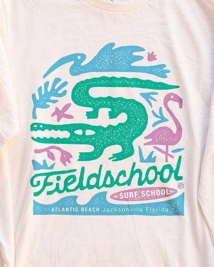 Fieldschool Surf School Long Sleeve Tee