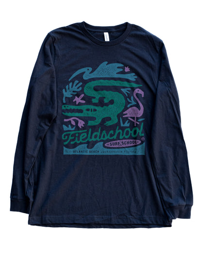 Fieldschool Surf School Long Sleeve Tee