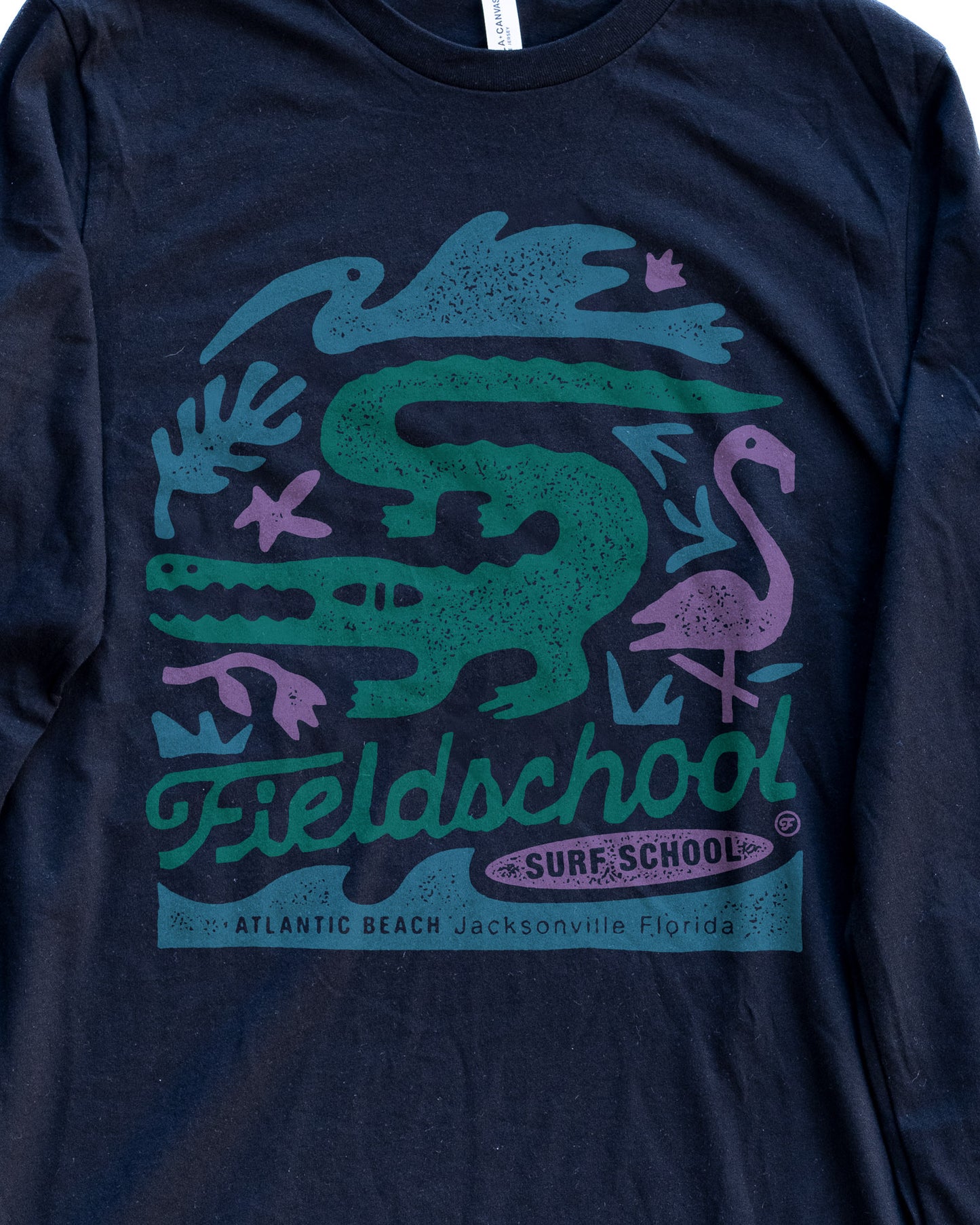 Fieldschool Surf School Long Sleeve Tee