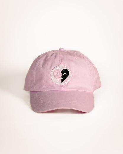 Hearts Connected Cap in Pale Pink