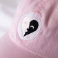 Hearts Connected Cap in Pale Pink