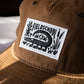 Fieldschool Alligator Cap in Brown Waxed Cotton