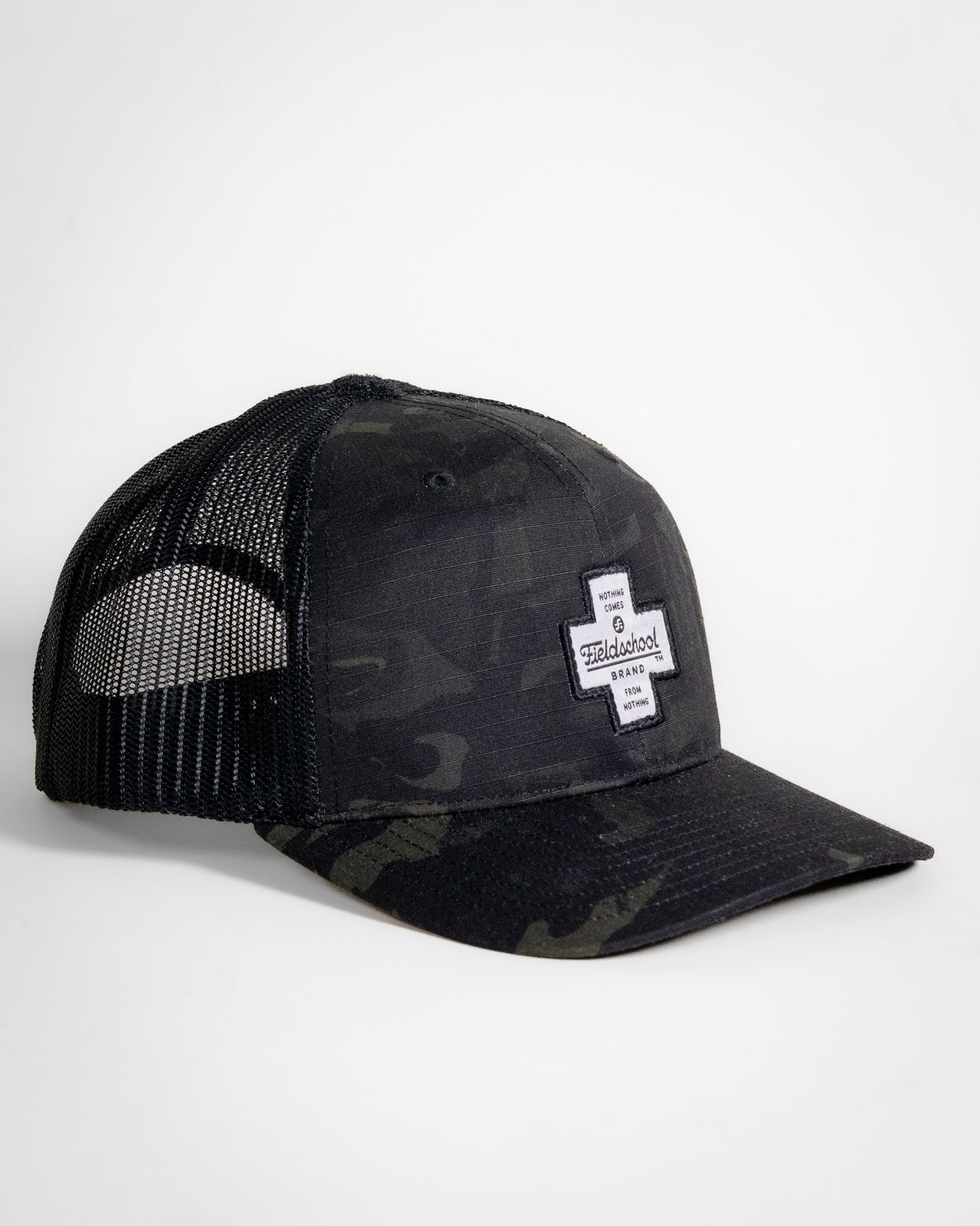 Fieldschool Cross Cap in Camo Ripstop