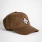 Fieldschool Cross Cap in Brown Waxed Cotton