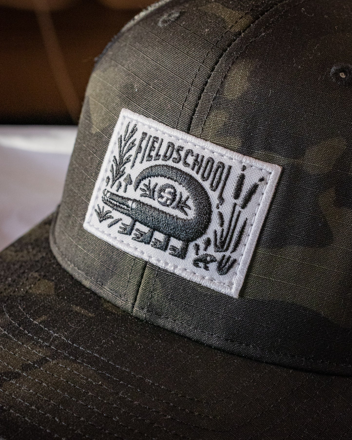 Fieldschool Alligator Cap in Camo Ripstop